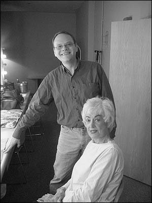 Scott meeting with Bea Arthur