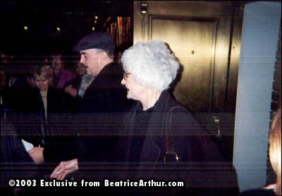 Scott's Bea Arthur experience at the door