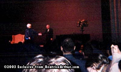 Scott's Bea Arthur experience on stage