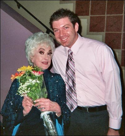 Tim meeting Bea Arthur