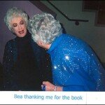 Bea receiving a scrapbook